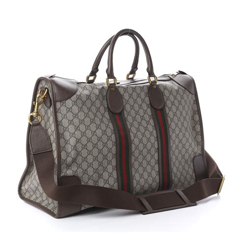 gucci gg supreme carry-on duffle|gucci ophidia 3 zipper bag.